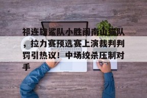 包含祁连雄鲨队小胜闽南山猫队,拉力赛预选赛上演裁判判罚引热议!中场绞杀压制对手的词条九游官方网站